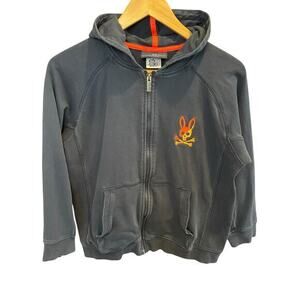 Psycho Bunny‎ Kids XL Pierce Essential French Terry Zip Hoodie Sweatshirt Navy